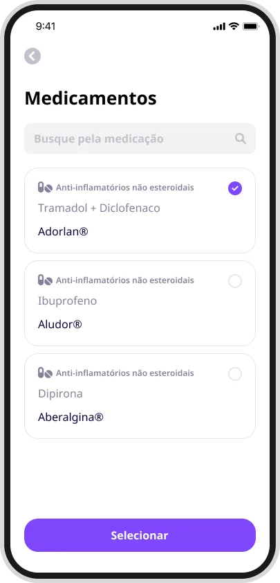 Tela secundária do aplicativo Diag desenvolvido pela Phurshell