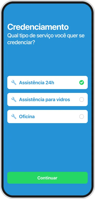 Interface principal do aplicativo Gente Seguradora desenvolvido pela Phurshell