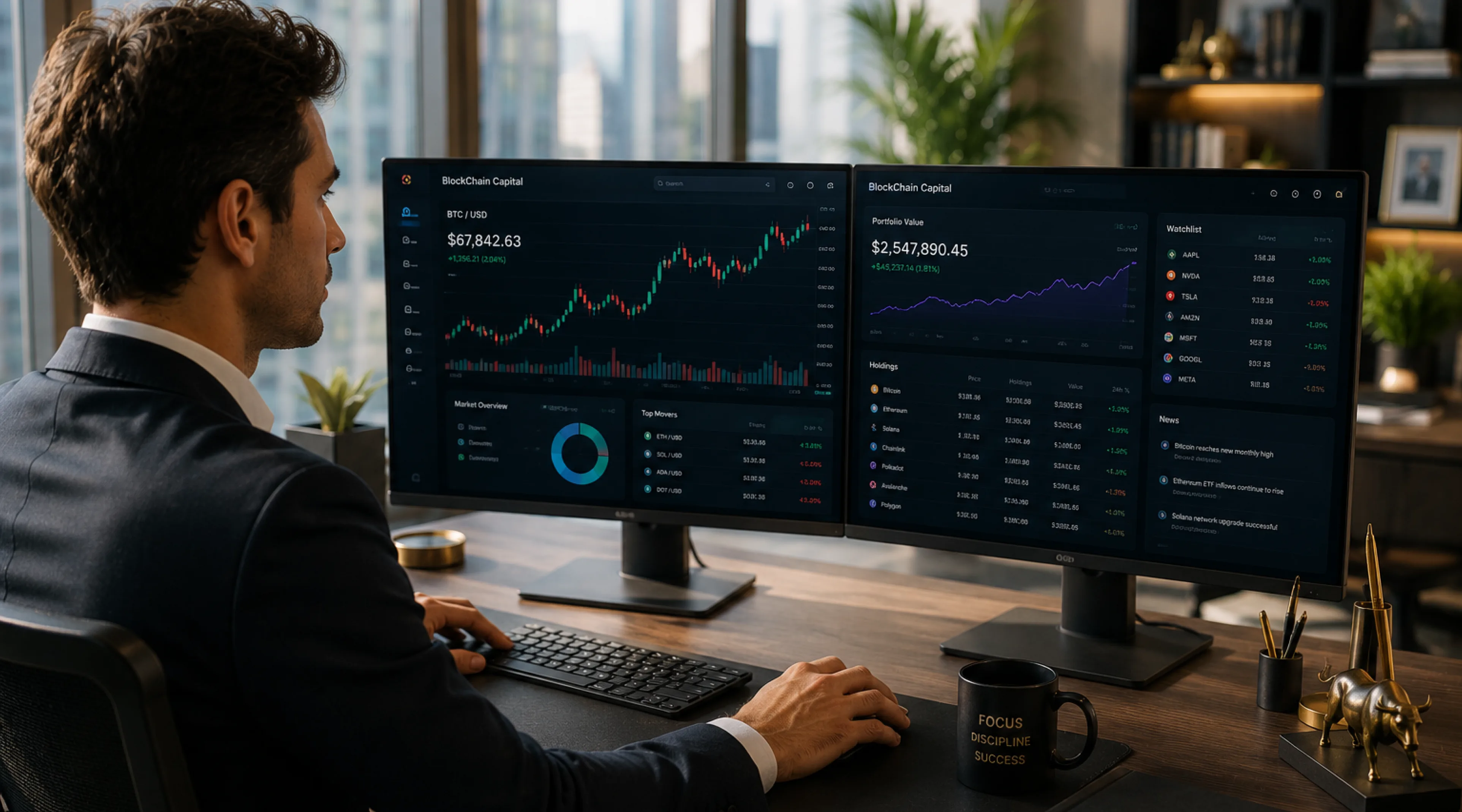 Solução blockchain desenvolvida pela Phurshell mostrando design moderno e funcional